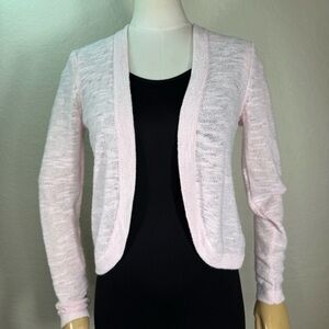 Lilly Pulitzer Moore Pastel Pink Lightweight Open Short Cardigan Sweater SMALL